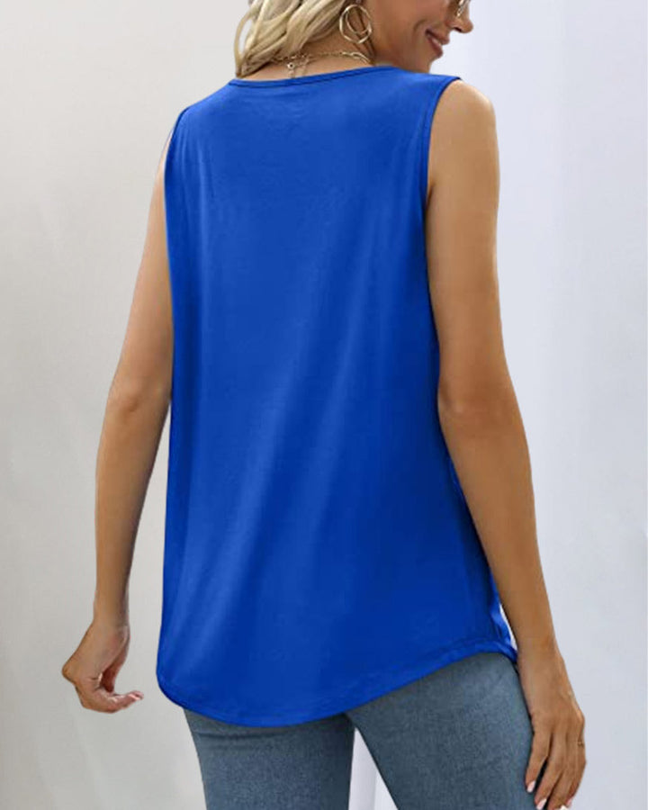 Eliza | Damen Tanktop Ärmellos Quadratischer Ausschnitt Sommerbluse