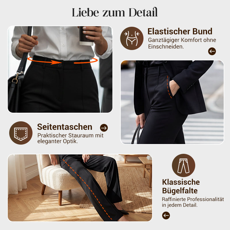 Mirella | Damen Anzughose mit hoher Taille (1 kaufen, 1 GRATIS dazu)