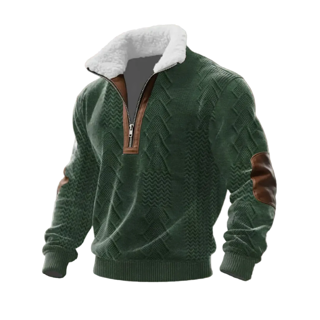 Tobias | ThermoSoft | Fleecepullover mit Stehkragen