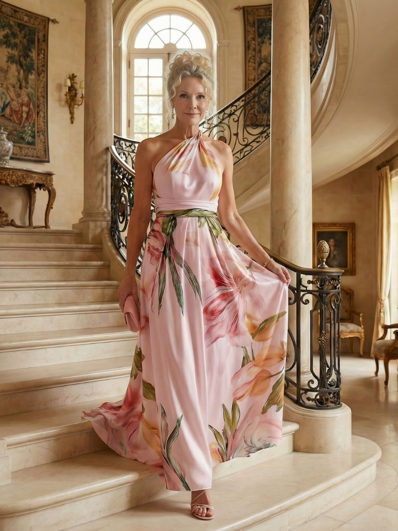 Amiel | Leichtes Floral-Maxikleid