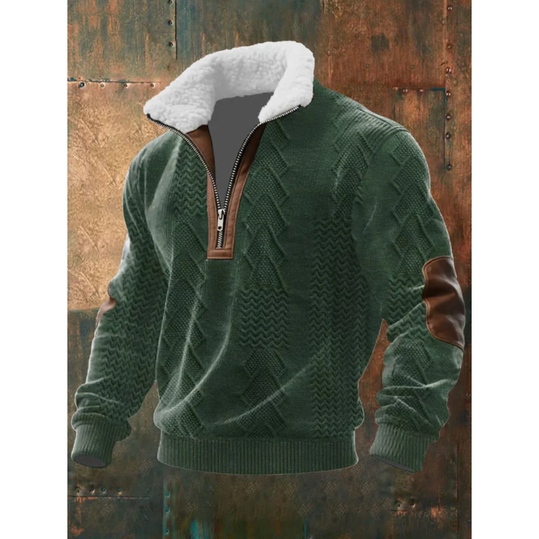 Tobias | ThermoSoft | Fleecepullover mit Stehkragen