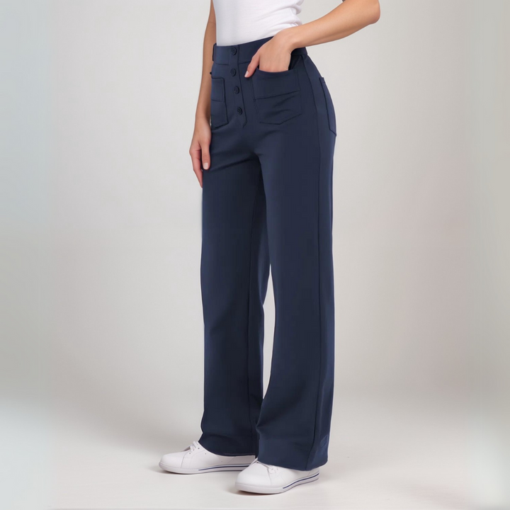 Selina | Elastische Hose mit hoher Taille