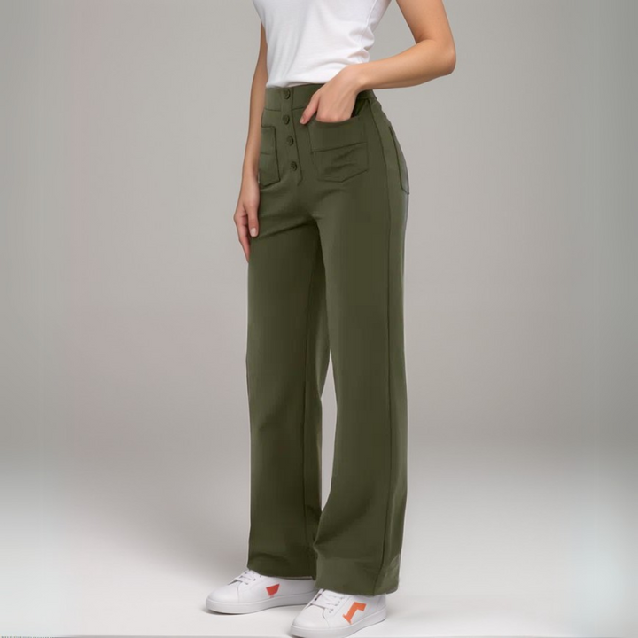 Selina | Elastische Hose mit hoher Taille