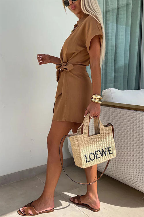 Saskia | Lässiger Leinen-Jumpsuit mit Revers
