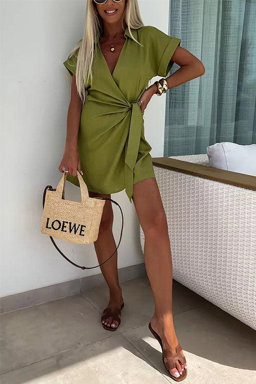 Saskia | Lässiger Leinen-Jumpsuit mit Revers