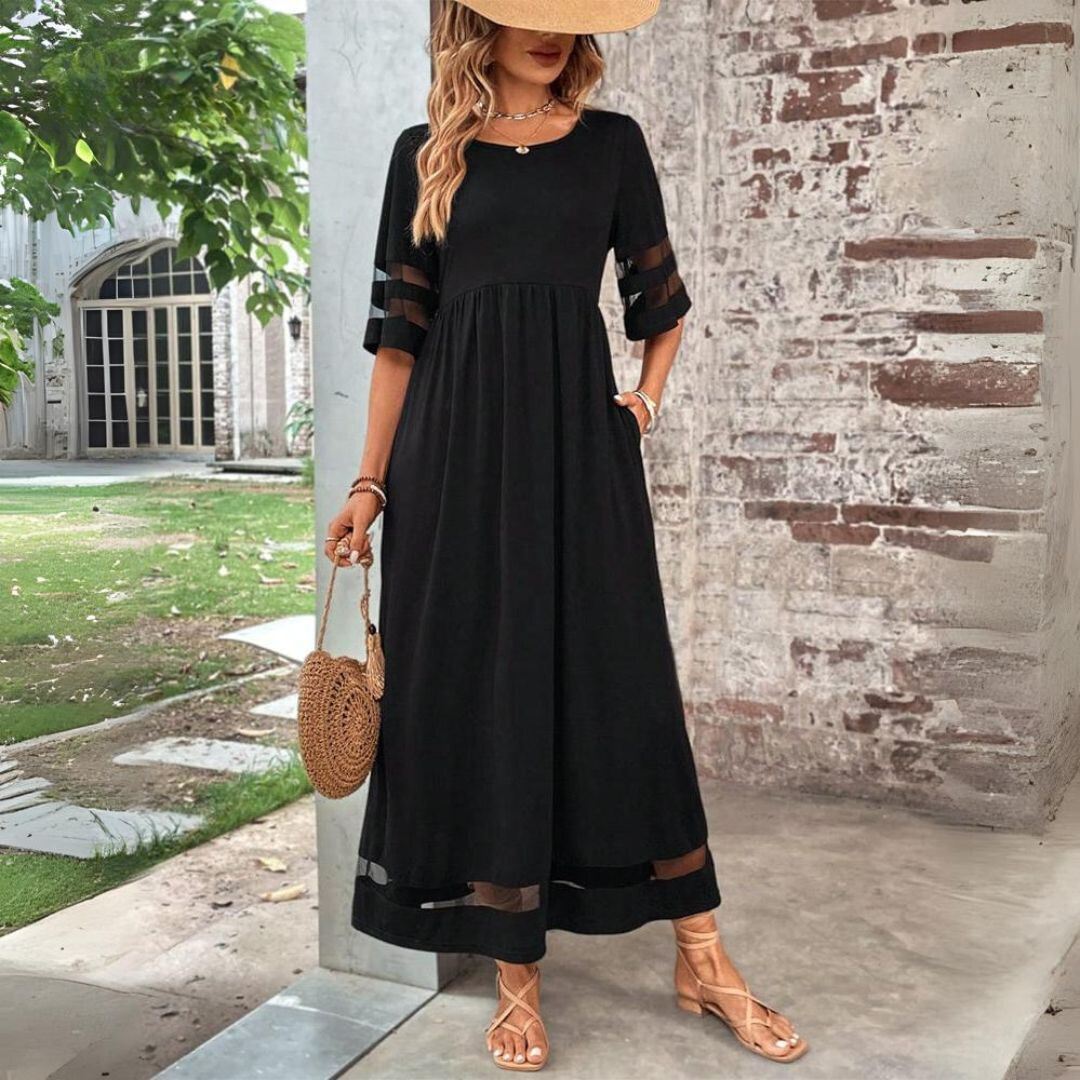 Aubrée – Figurumschmeichelndes Midi-Kleid