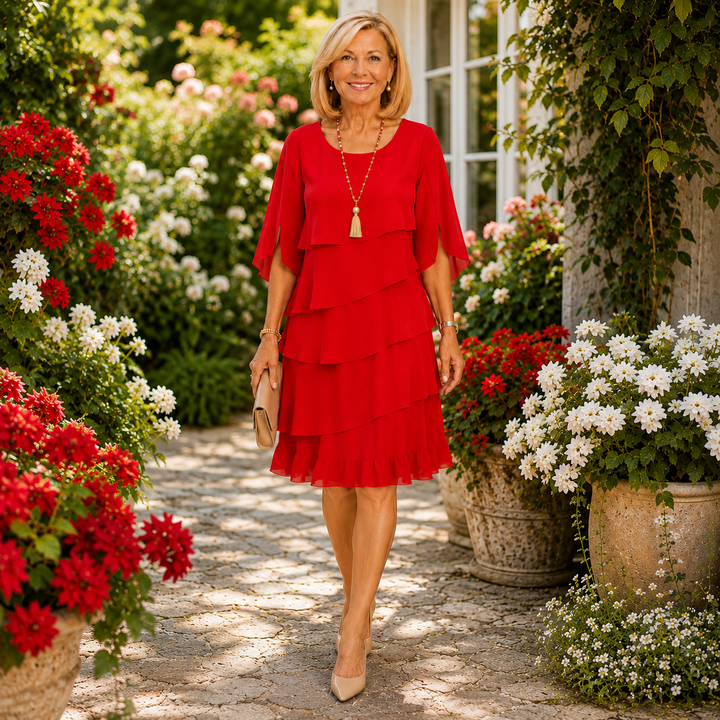 Patricia | Elegantes Komfort-Rüschendress 🌿