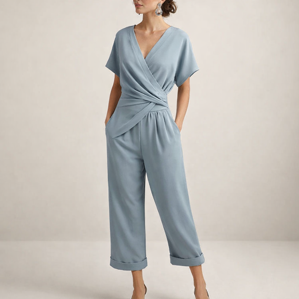 Kayla | Eleganter Wickel-Overall