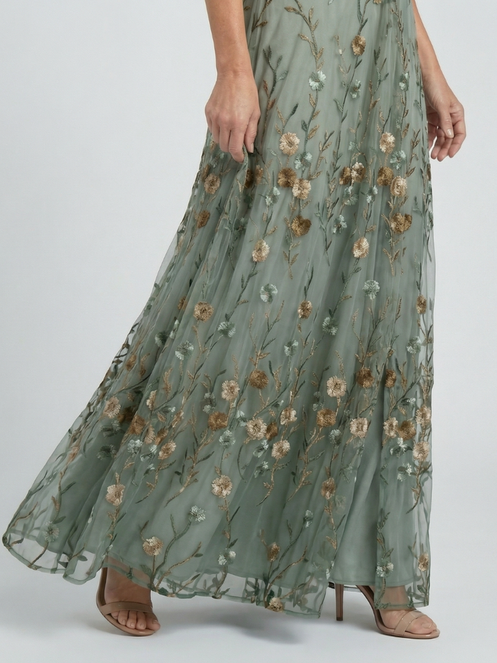 Selora | Halter Bloom Flow Maxi Kleid