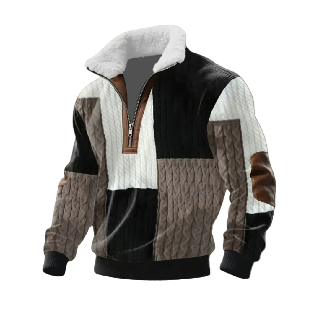Tobias | ThermoSoft | Fleecepullover mit Stehkragen