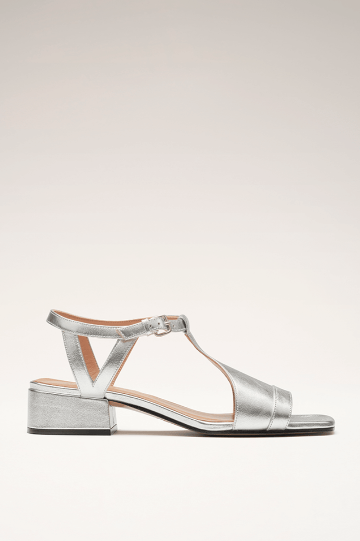 Serena Sandalen Silber Niedriger Absatz
