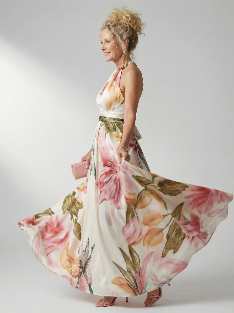 Amiel | Leichtes Floral-Maxikleid