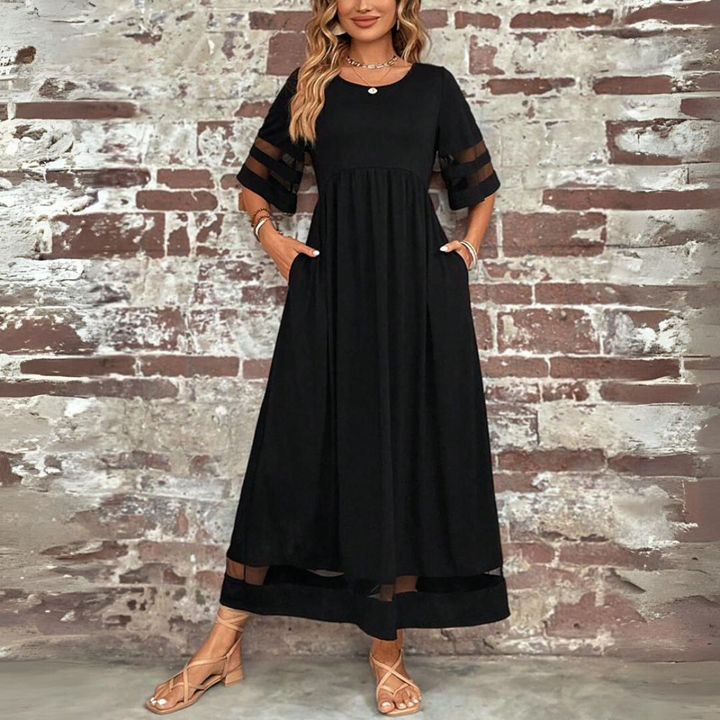 Aubrée – Figurumschmeichelndes Midi-Kleid