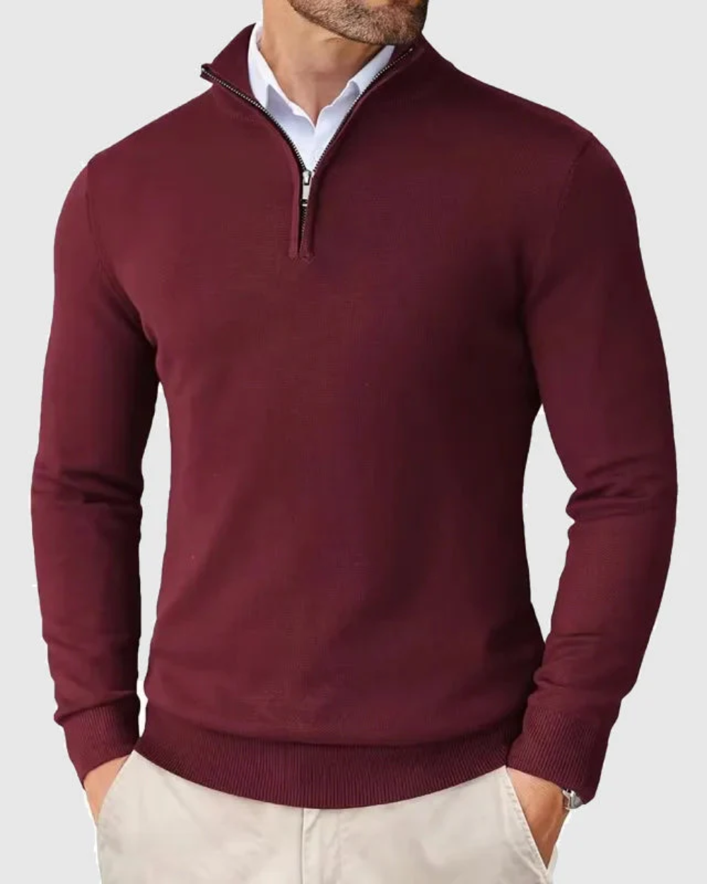 Romeo | Strickpullover mit Reißverschluss