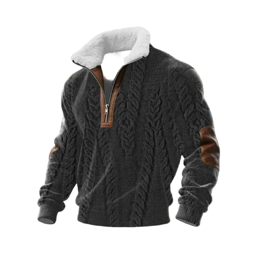 Tobias | ThermoSoft | Fleecepullover mit Stehkragen