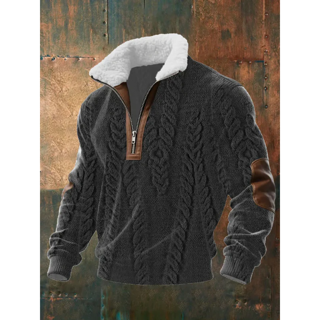 Tobias | ThermoSoft | Fleecepullover mit Stehkragen