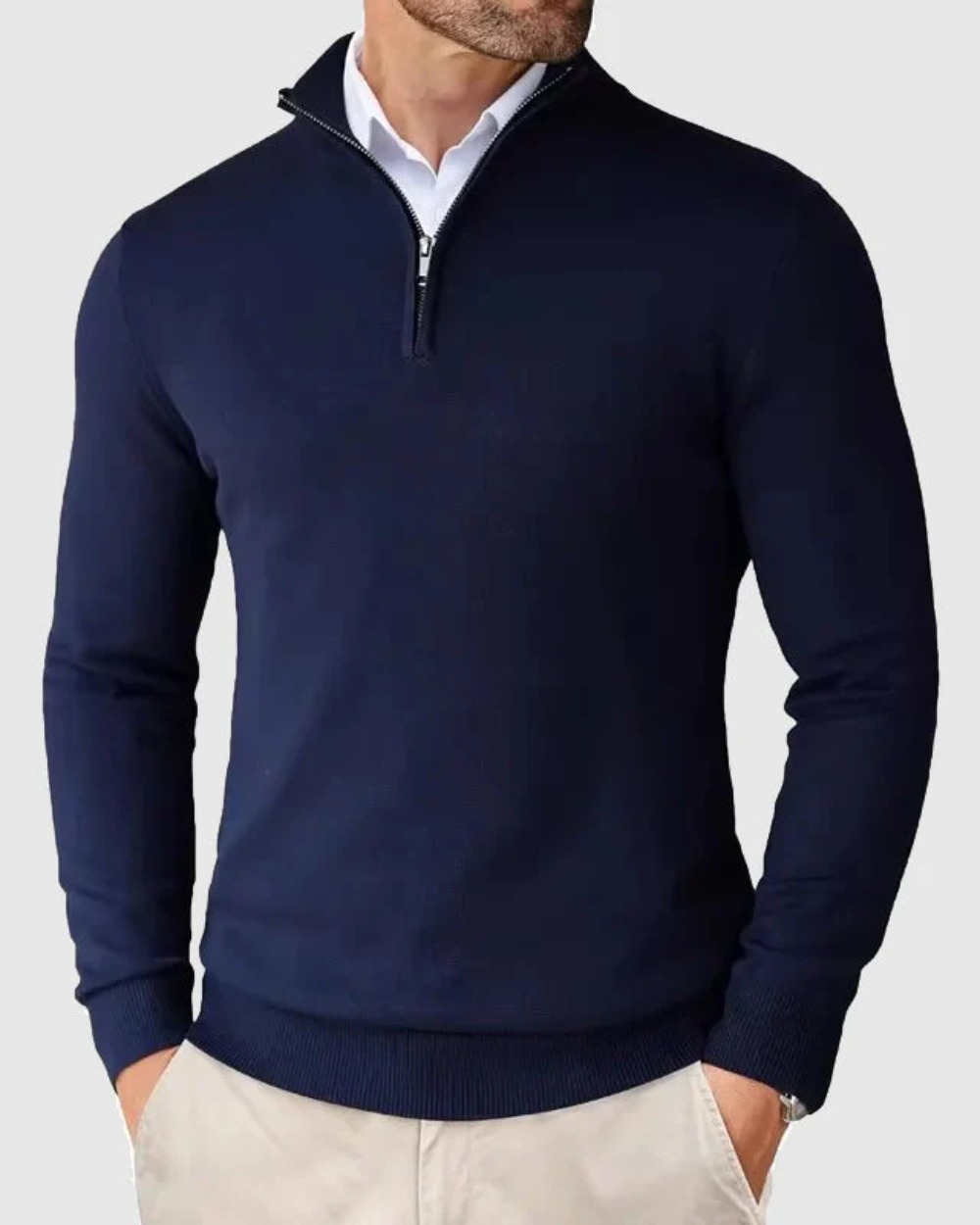 Romeo | Strickpullover mit Reißverschluss