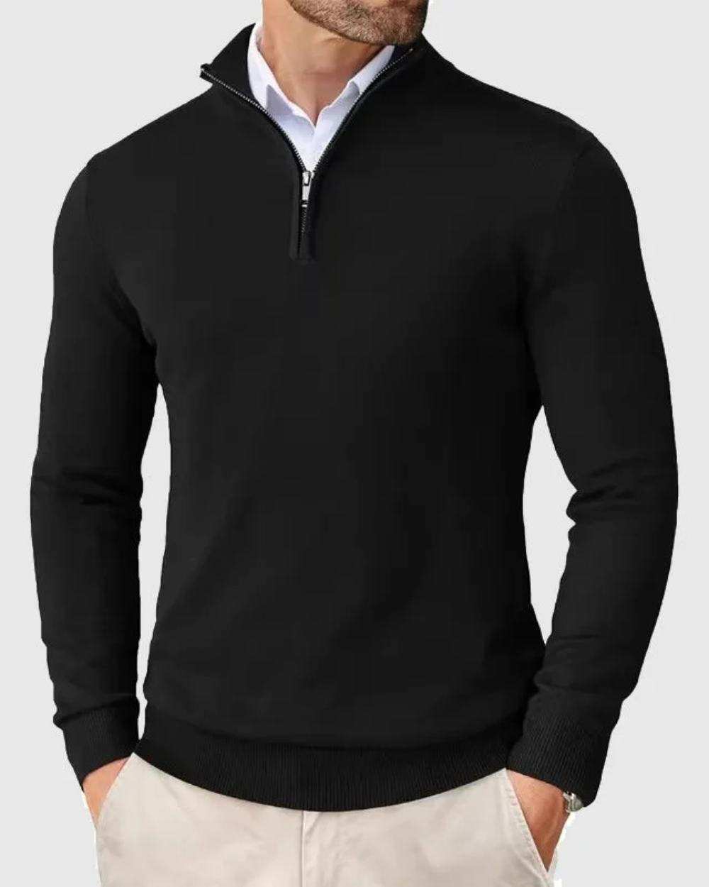 Romeo | Strickpullover mit Reißverschluss
