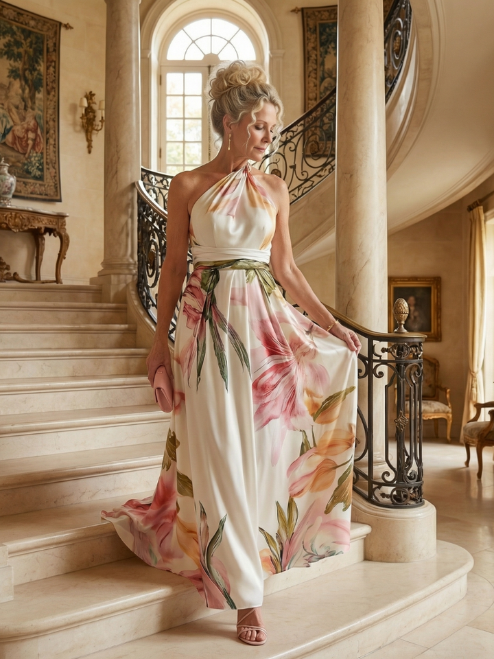 Amiel | Leichtes Floral-Maxikleid