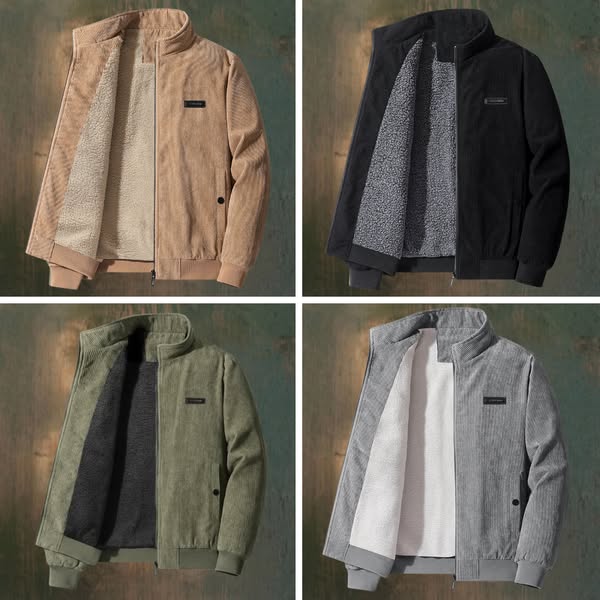 Udo | Cordjacke mit Fleecefutter