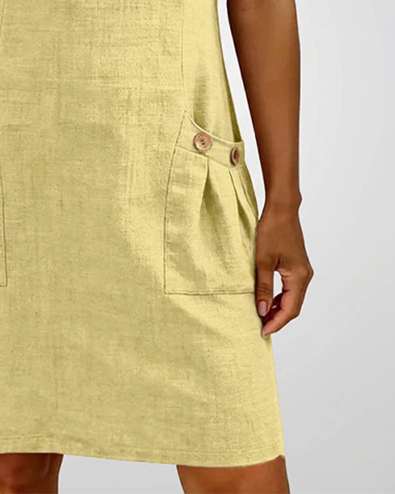 Lisa  Baumwollkleid mit Reißverschluss