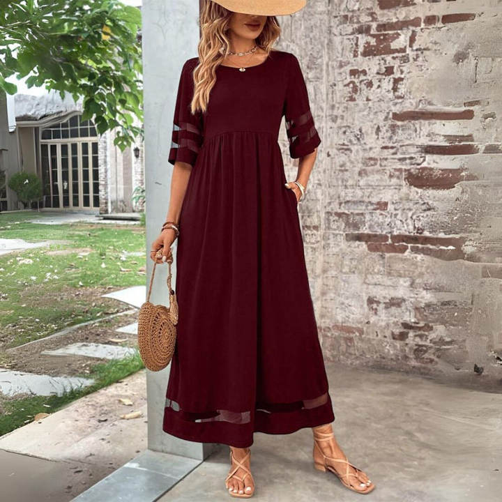 Aubrée – Figurumschmeichelndes Midi-Kleid