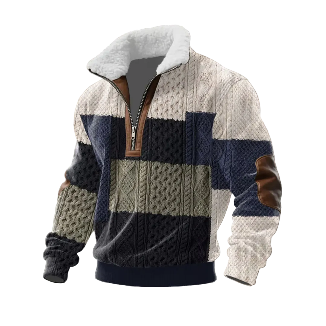 Tobias | ThermoSoft | Fleecepullover mit Stehkragen