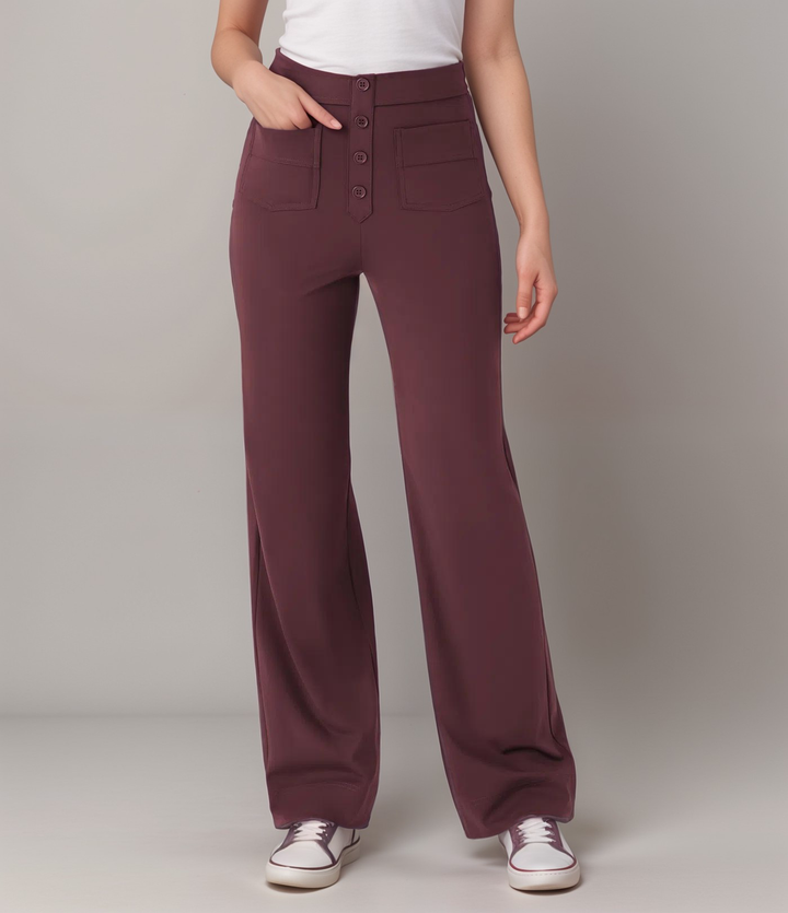 Selina | Elastische Hose mit hoher Taille