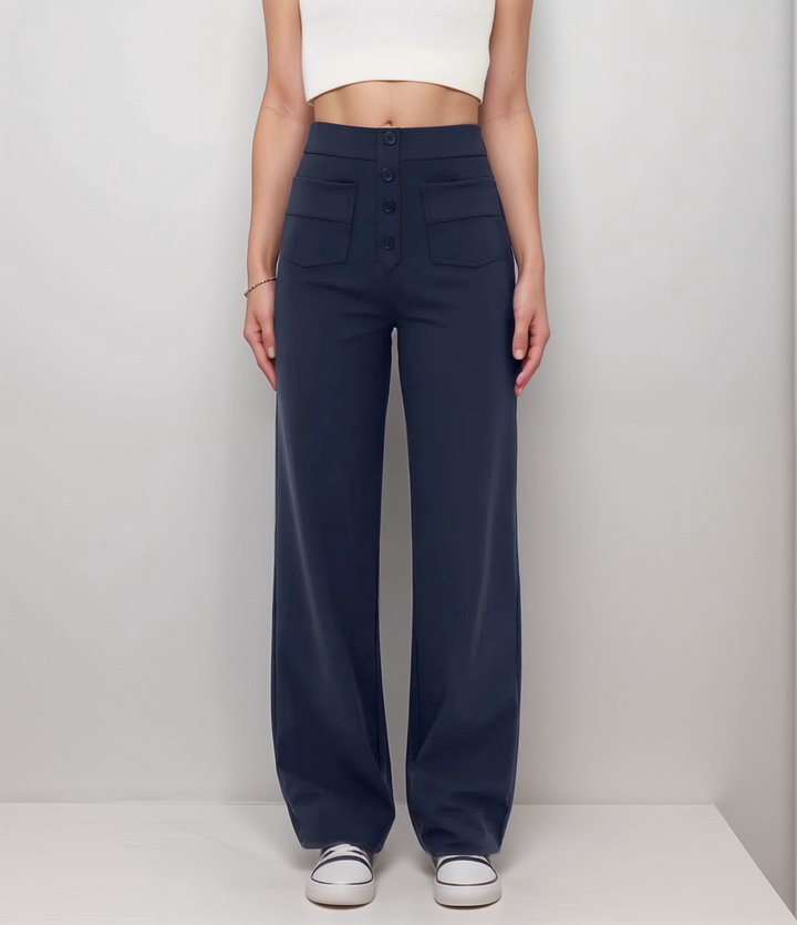 Selina | Elastische Hose mit hoher Taille