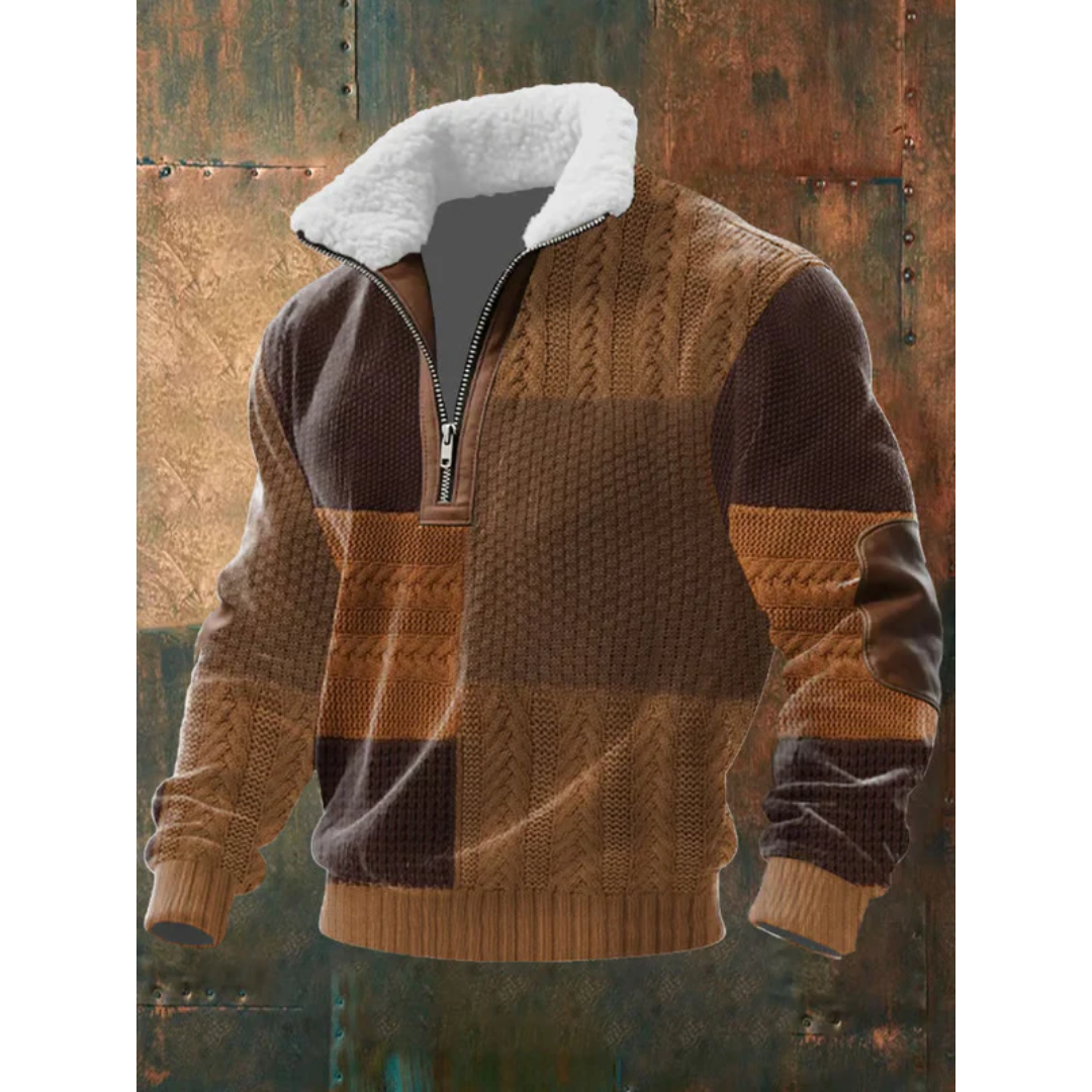 Tobias | ThermoSoft | Fleecepullover mit Stehkragen