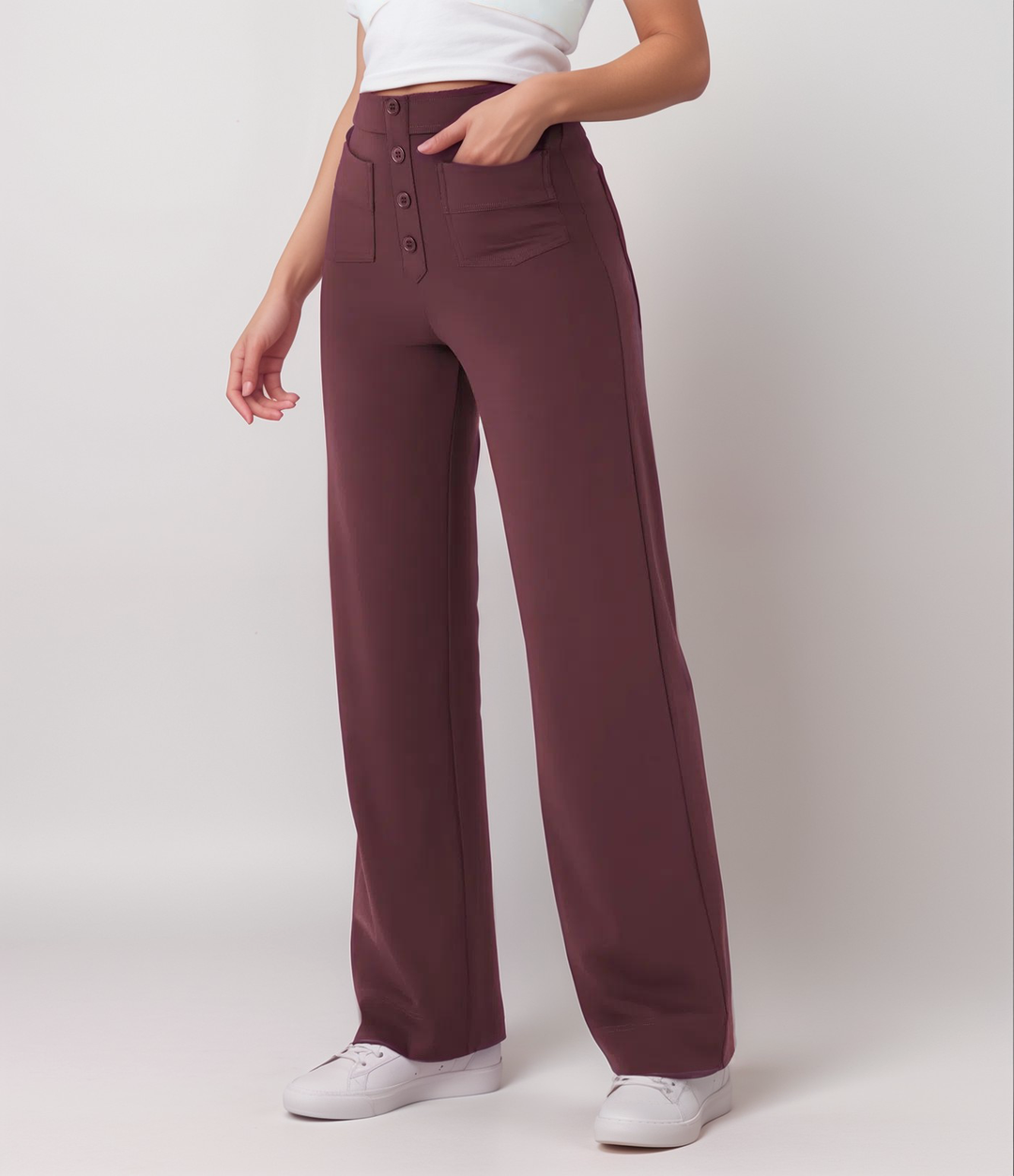 Selina | Elastische Hose mit hoher Taille