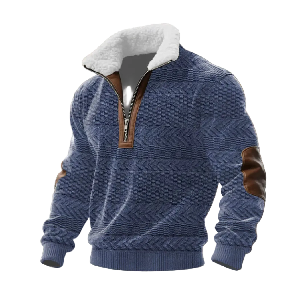 Tobias | ThermoSoft | Fleecepullover mit Stehkragen