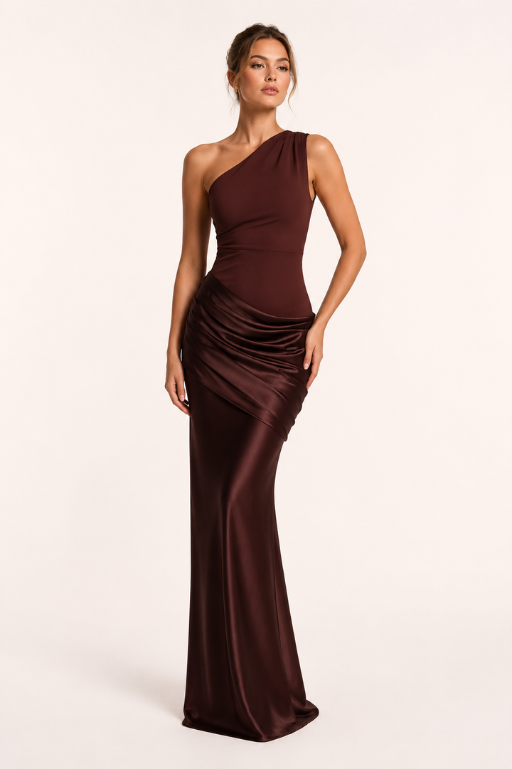 Langes Gala-Kleid für Damen elegant und schmal geschnitten - Selena