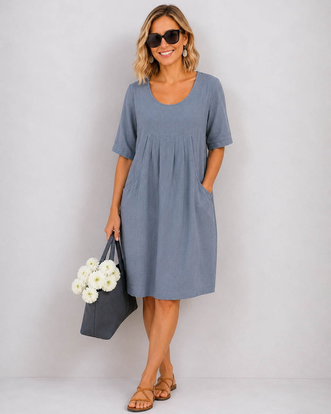 Maddie | Alltagliches Kleid mit Taschen