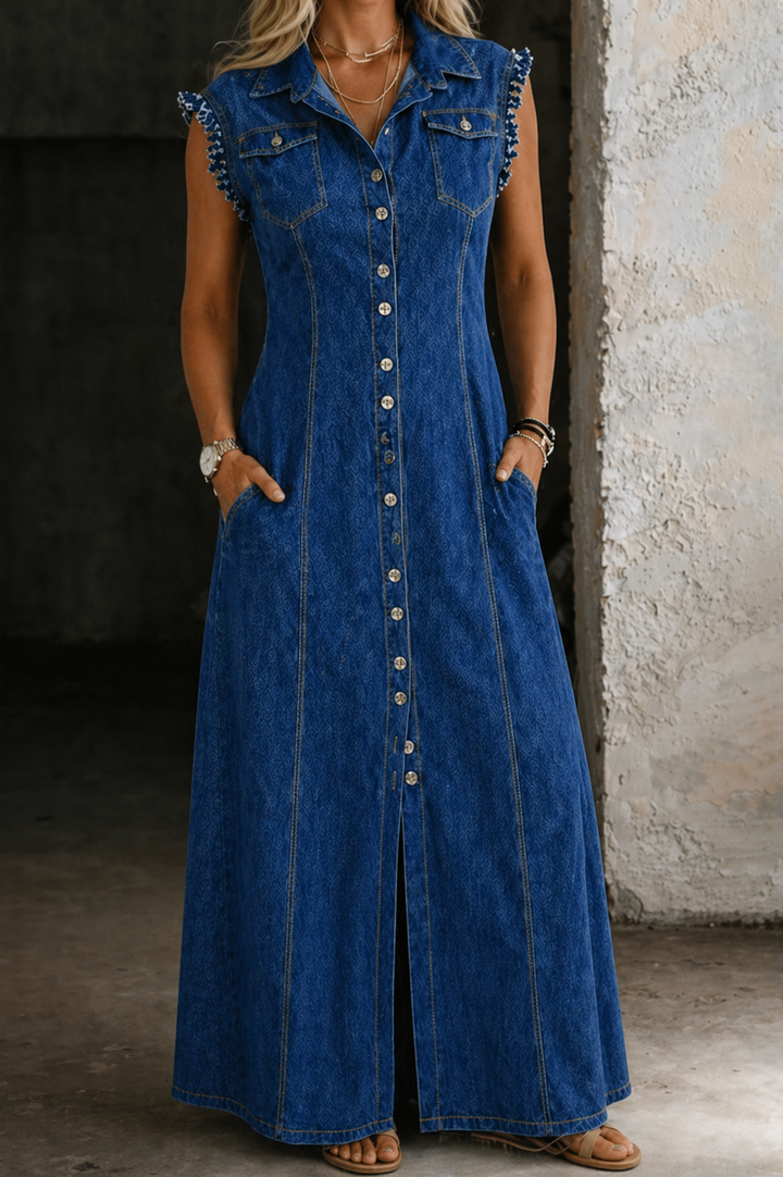 Liora | Plus Size Denim Kleid