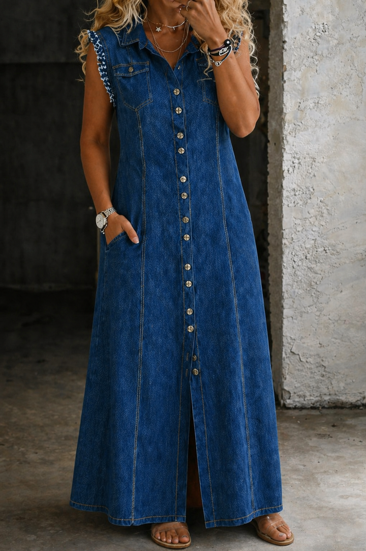 Liora | Plus Size Denim Kleid