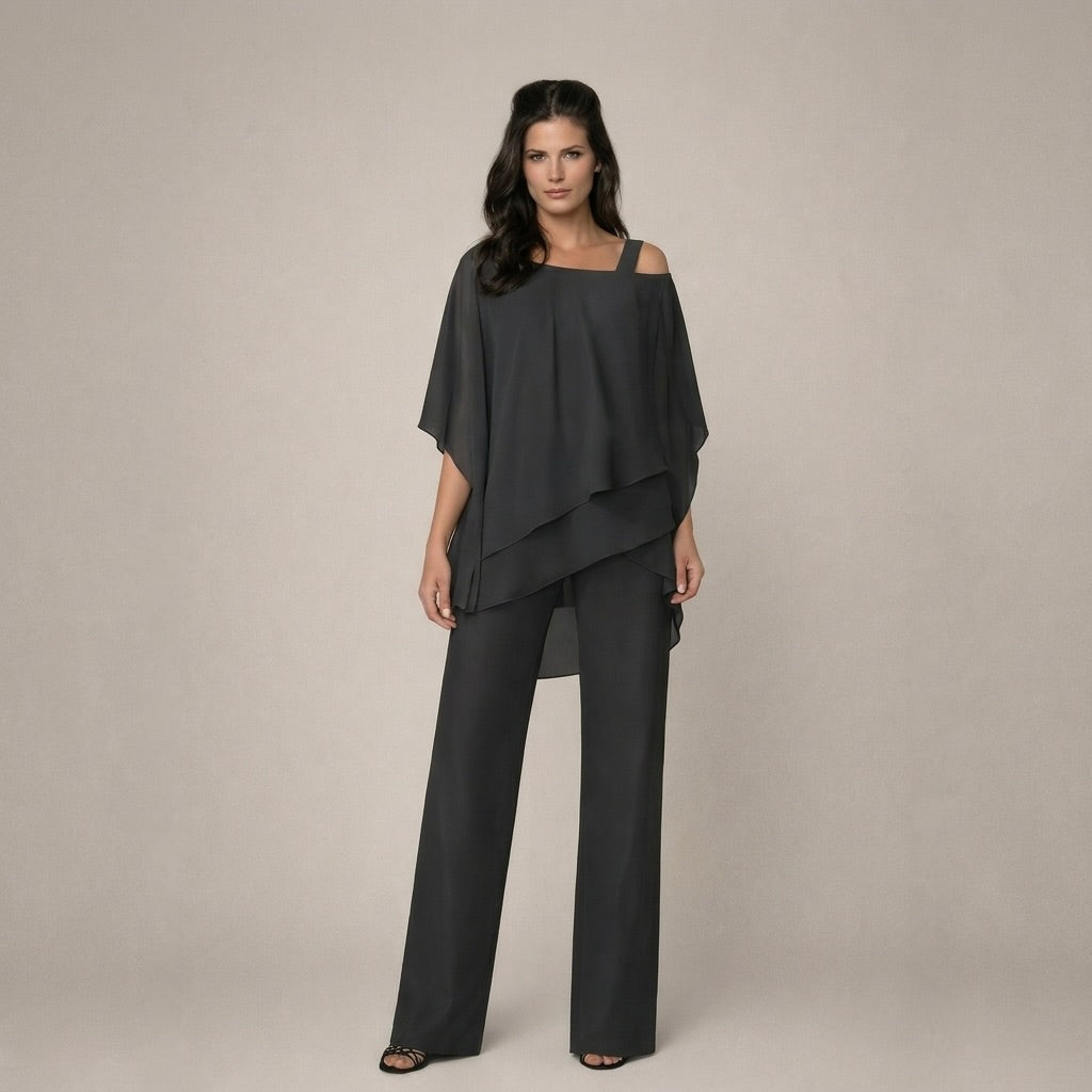 Tessie | Elegantes Set mit Lagenbluse