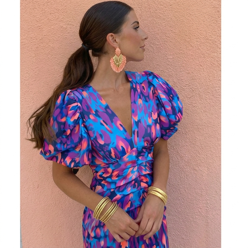 Juliette™ | Kleid mit plissierten Ärmeln