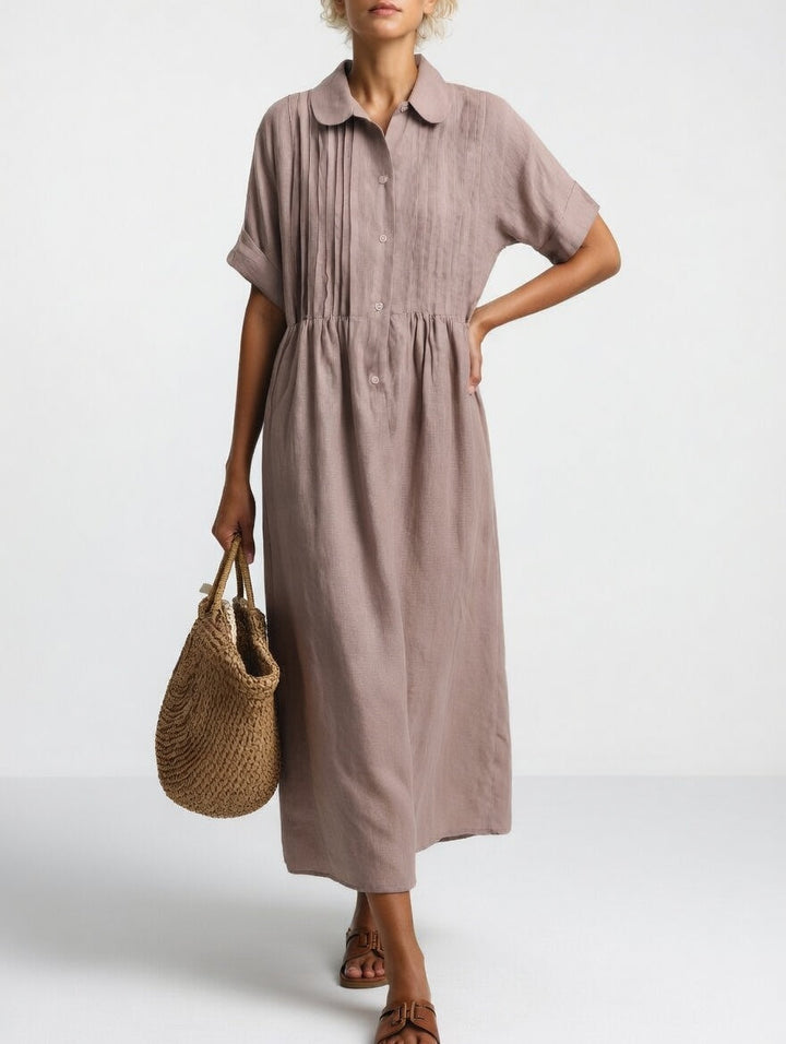 Lysandra™ — Fließendes Sommerhemdkleid