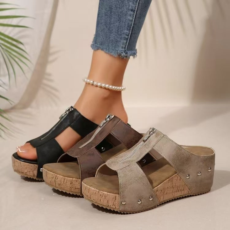 Gina | Lässige Kork-Mule