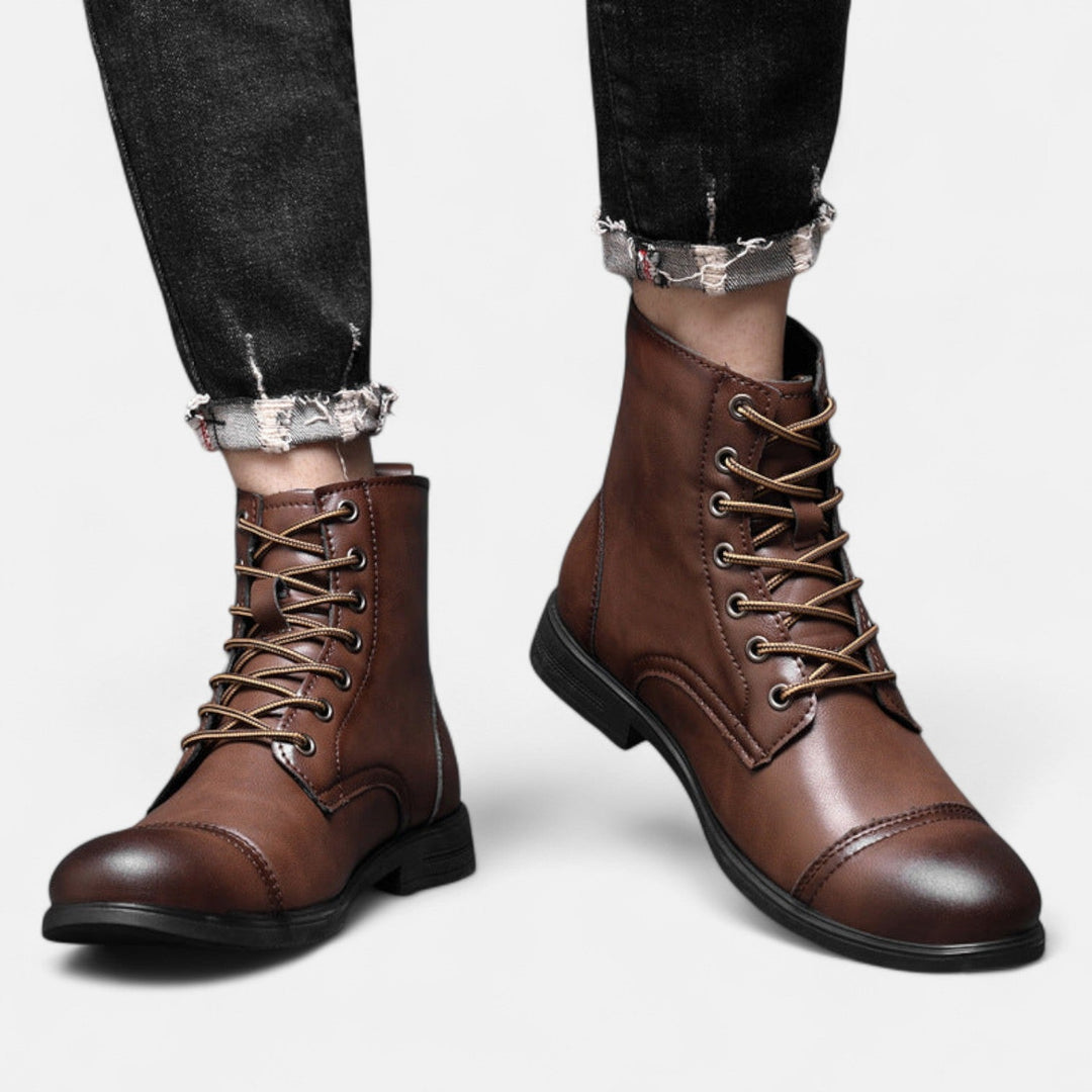 Martino | Stilvolle Herrenstiefel aus hochwertigem Kunstleder