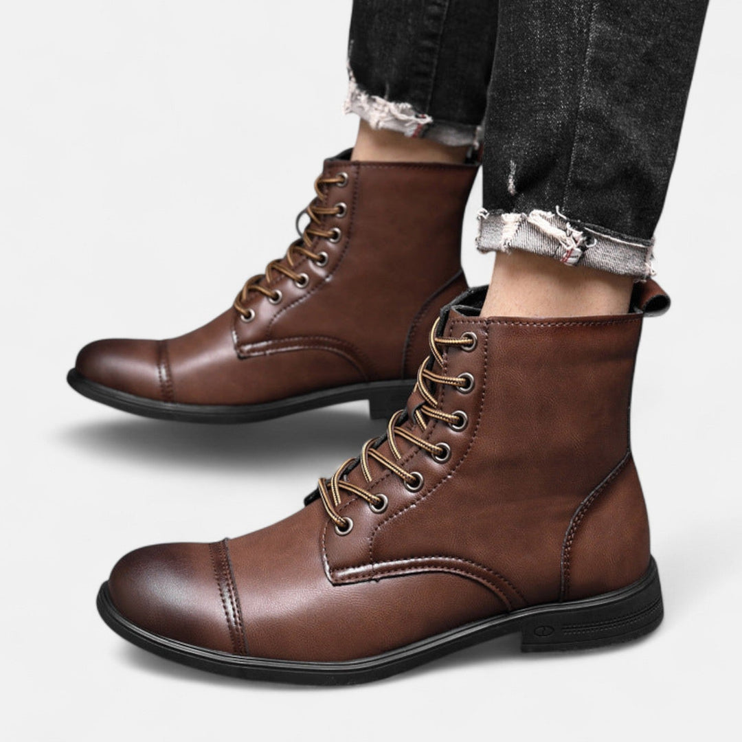 Martino | Stilvolle Herrenstiefel aus hochwertigem Kunstleder