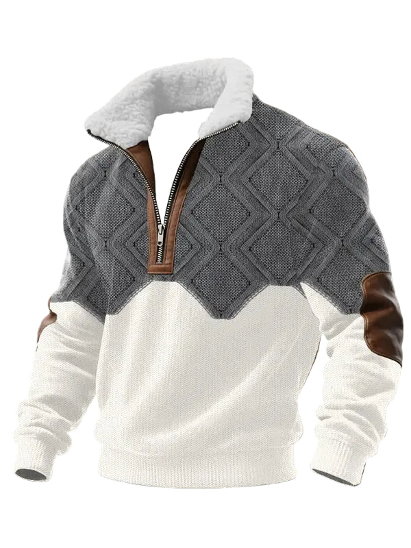 Tobias | ThermoSoft | Fleecepullover mit Stehkragen