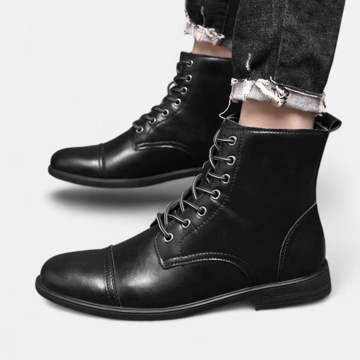 Martino | Stilvolle Herrenstiefel aus hochwertigem Kunstleder