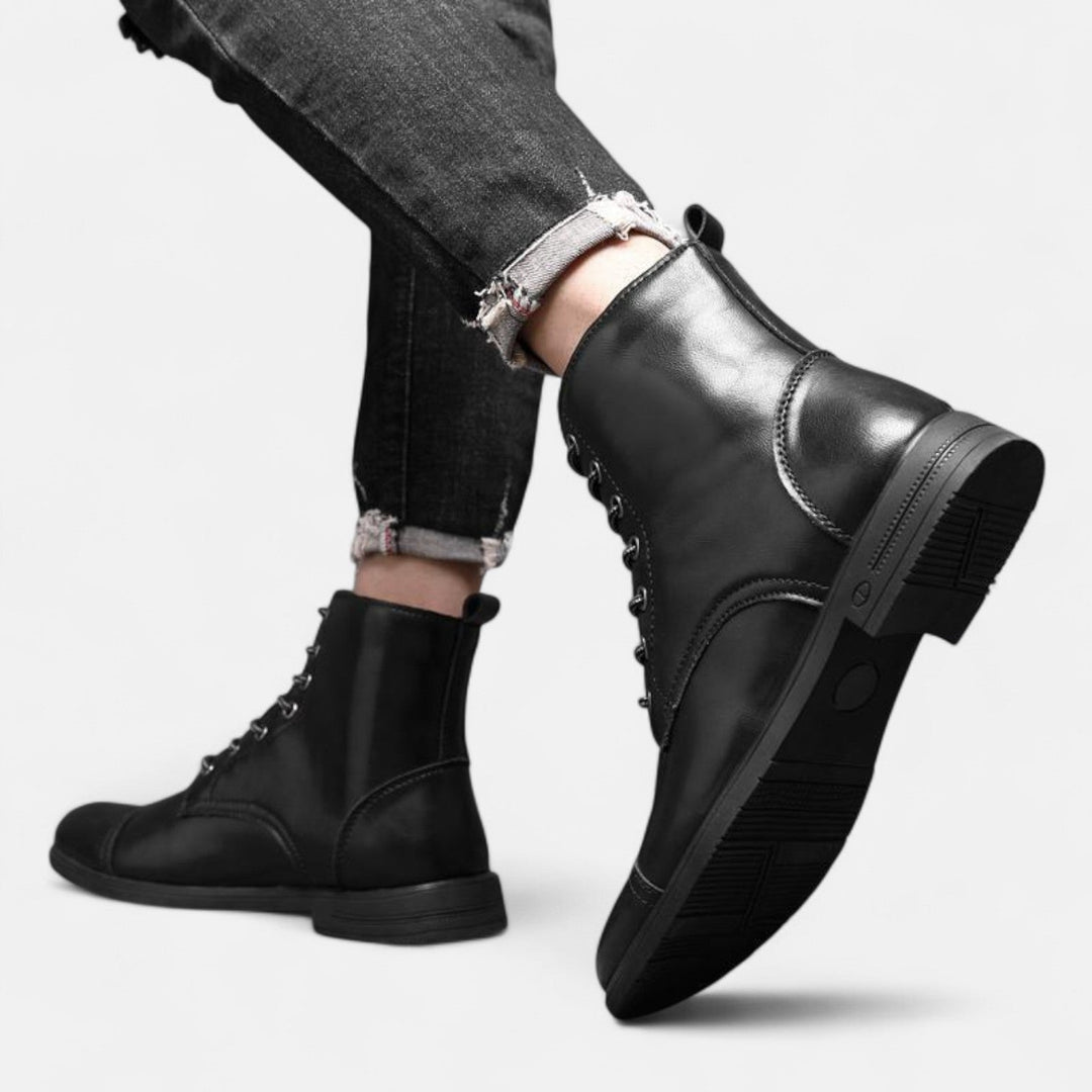 Martino | Stilvolle Herrenstiefel aus hochwertigem Kunstleder