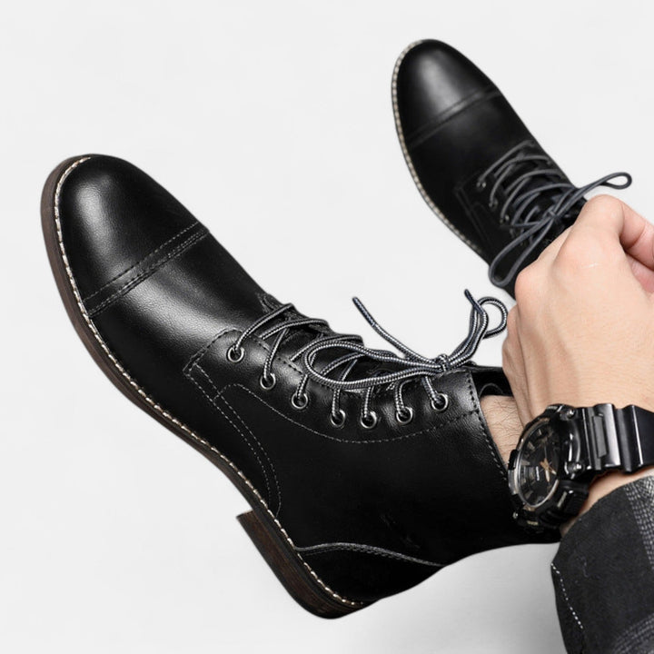 Martino | Stilvolle Herrenstiefel aus hochwertigem Kunstleder