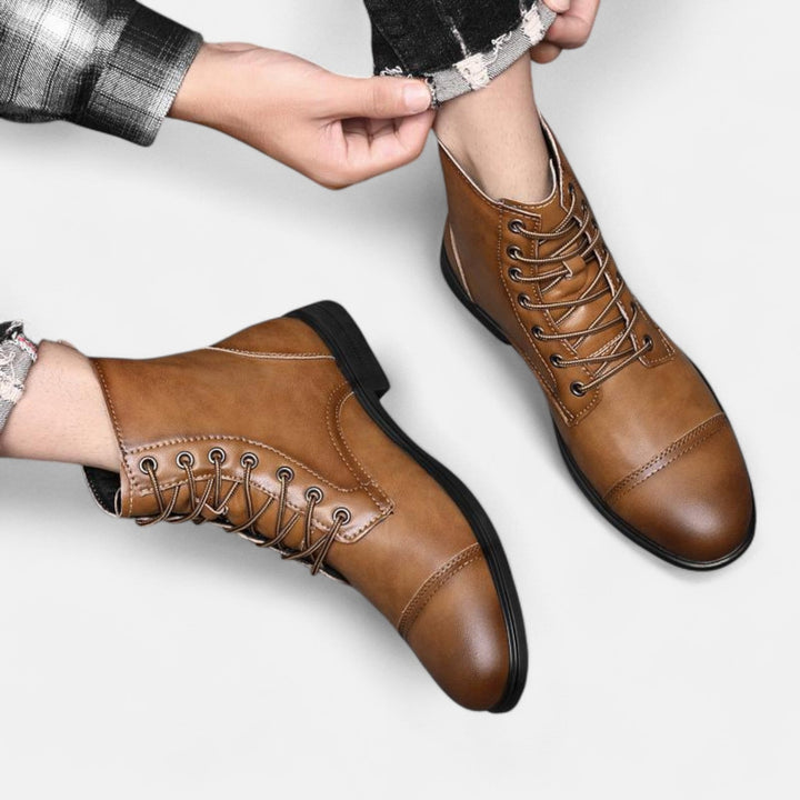 Martino | Stilvolle Herrenstiefel aus hochwertigem Kunstleder