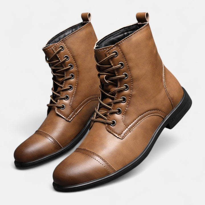 Martino | Stilvolle Herrenstiefel aus hochwertigem Kunstleder