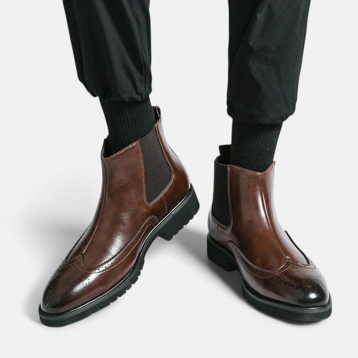 Walter | Stilvolle Chelsea-Stiefel für Herren aus hochwertigem Kunstleder bei Waltherhaus