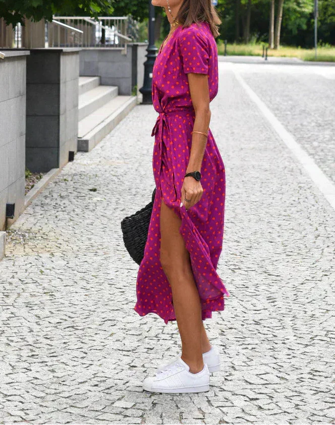 Lena | Elegantes Kleid mit V-Ausschnitt